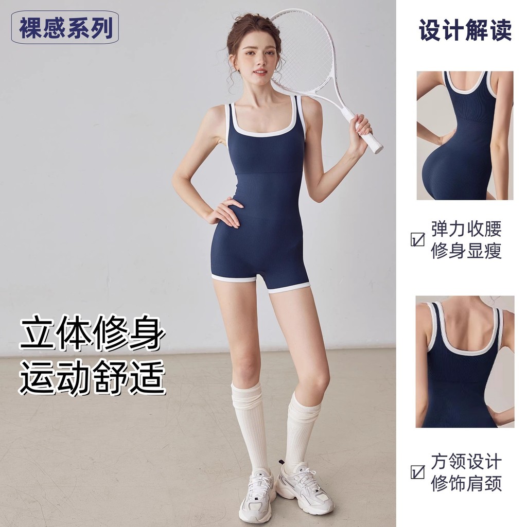 Mulheres esportivas correndo treinamento bola Badminton camisa com almofada no peito Yoga roupas de Fitness Shorts super