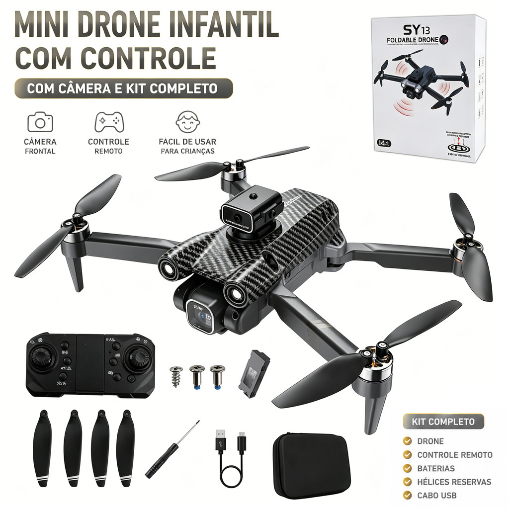 Fpv Drone Quadcopter Avião Câmera Dupla 4 Motores Fotografia Aérea Controle Remoto
