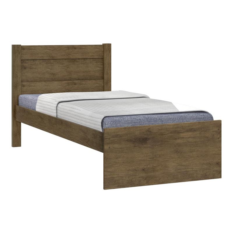 Cama de Solteiro Prisma Colchão Para Colchões de 188x88cm Madeira Moderna Jequitibá - JeA Móveis