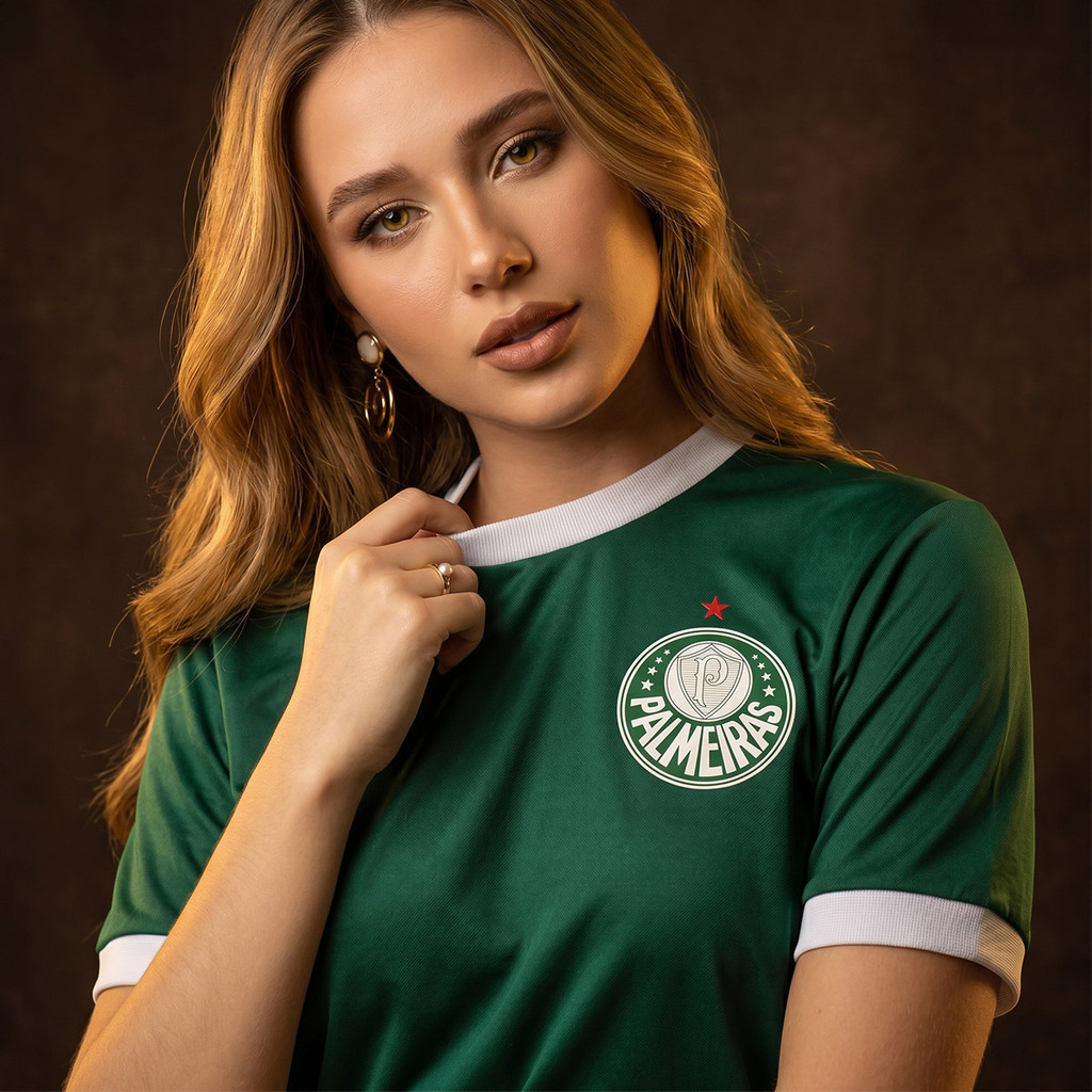 Camisa Palmeiras Urban Dry 1914 Verde Feminina Oficial