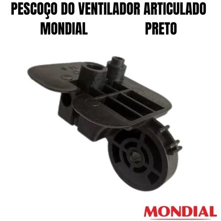 Suporte Pescoço Articulador Ventilador MONDIAL/ ULTRA / VENTAR. 30, 40 E 50Cm Original Preto