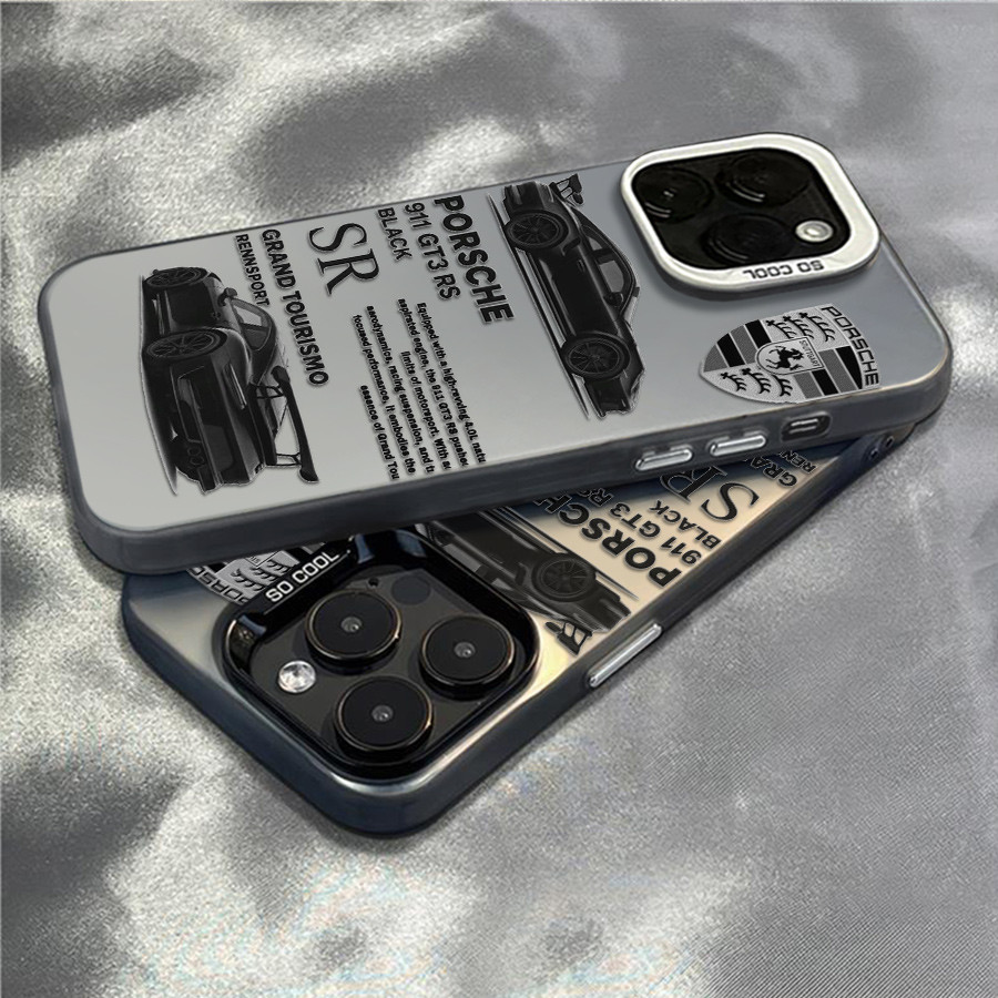 Capinha Capa Porsche Anti-impacto Samsung S25 A17 M24 M23 S23 S22 Ultra S21 Lindo material fosco