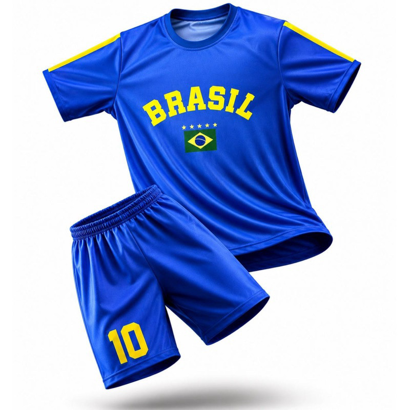 conjunto infantil Brasil seleção brasileira