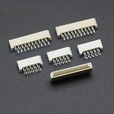 1.0mm1.25 Passo FPC/FFC Conector LCD Flexível Cabo Plano Soquete Fileira Dupla DIP Pino Reto Tipo 4 6 8 10 12 14 16 20 3