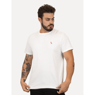 Camiseta Reserva Masculina Básica Brasa Red Branca em Oferta na Shopee
