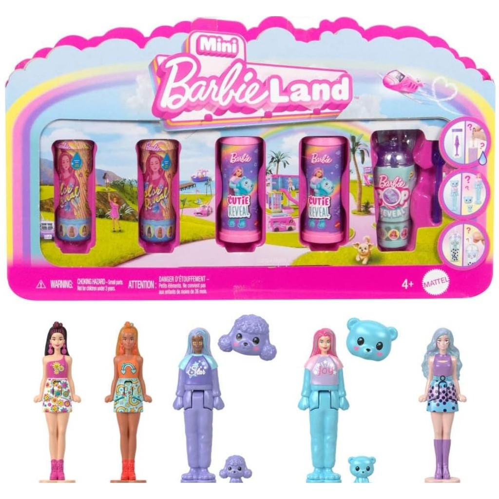 Barbie Mini BarbieLand Pack Com 5 Mini Reveal JGL29 - Mattel