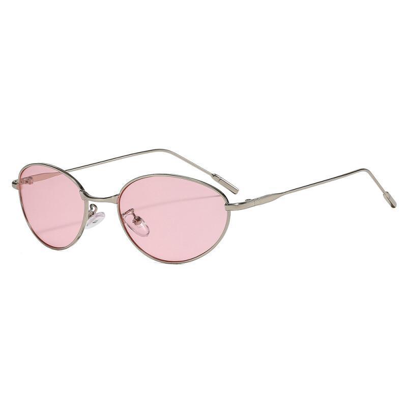 Óculos de Sol Femininos Estilo Retrô em Metal com Design Olho de Gato, Óculos de Sol Punk Masculinos, Óculos de Sol Femi