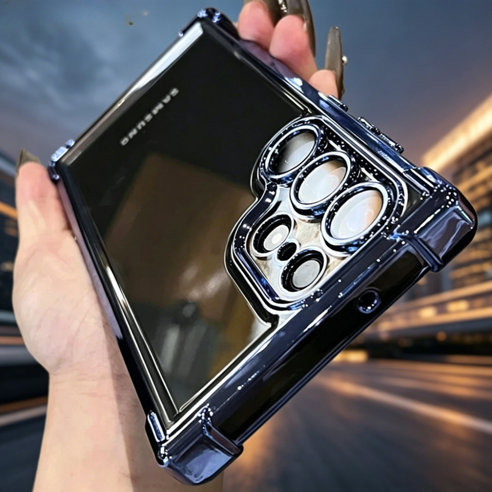 Chapeamento Armadura Transparente Caso Para Samsung S26 S25 Ultra S24 FE S23 S22 Plus A56 A36 A57 A54 A53 A55 A34 A35 Ac