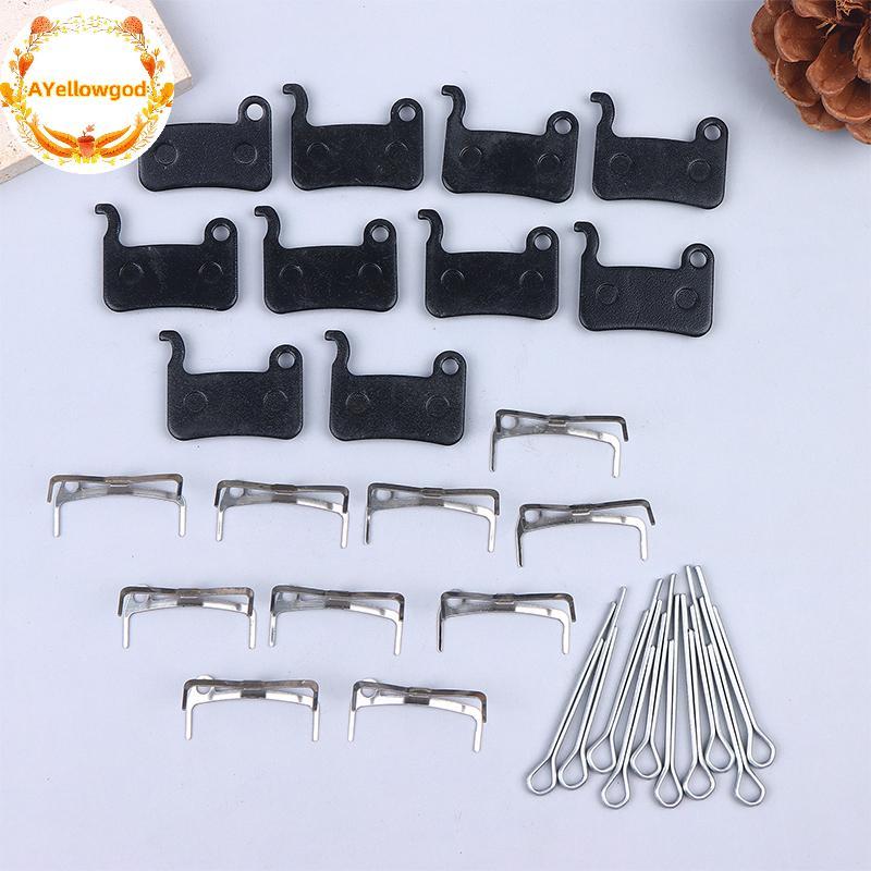 AYellowgod 8/10 Pares De Pastilha De Freio De Bicicleta De Resina/Semimetálica Para XTR M965 M975 Saint M800 Deore XT M7