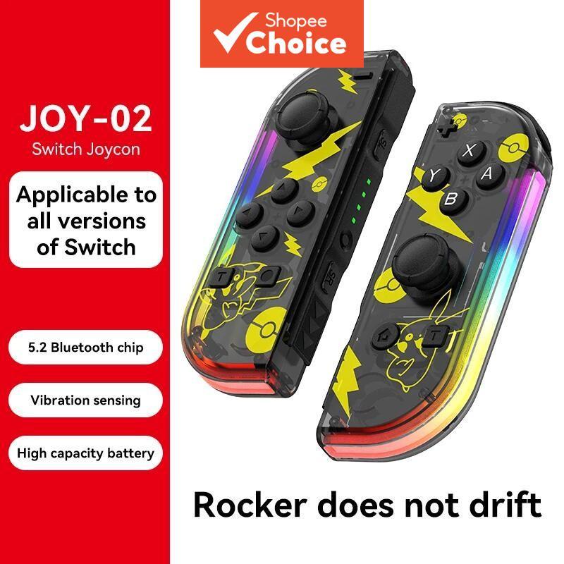 Controlador de Joy Pad Joystick para Nintendo Switch, sem fio L/R com vibração e sensor de 6 eixos