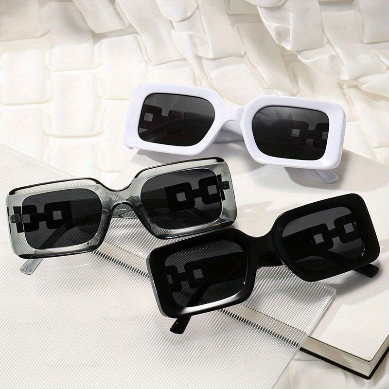 Óculos de Sol Femininos da Moda, Óculos de Sol com Armação Retangular, Óculos de Sol Fashion, sem caixa-&&&*&-&&&&-&&&*&