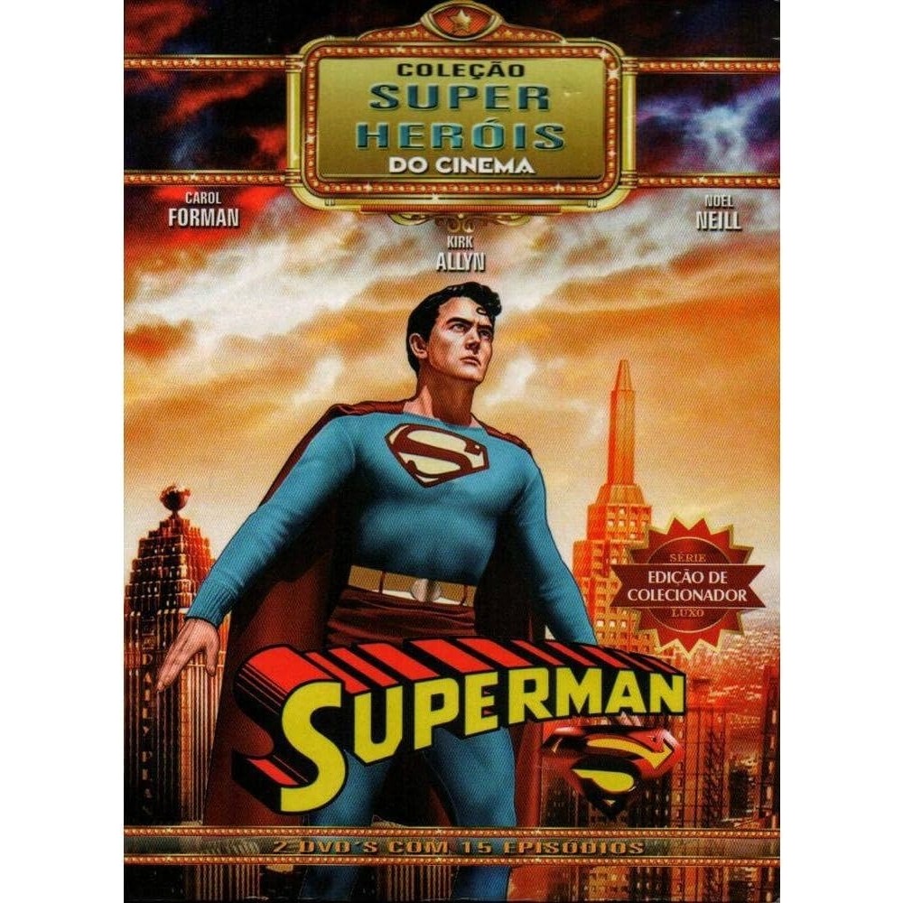 DVD Superman (Seriado de 1948) - Coleção Super-Heróis do Cinema direção Spencer Gordon Bennet e Thomas Carr