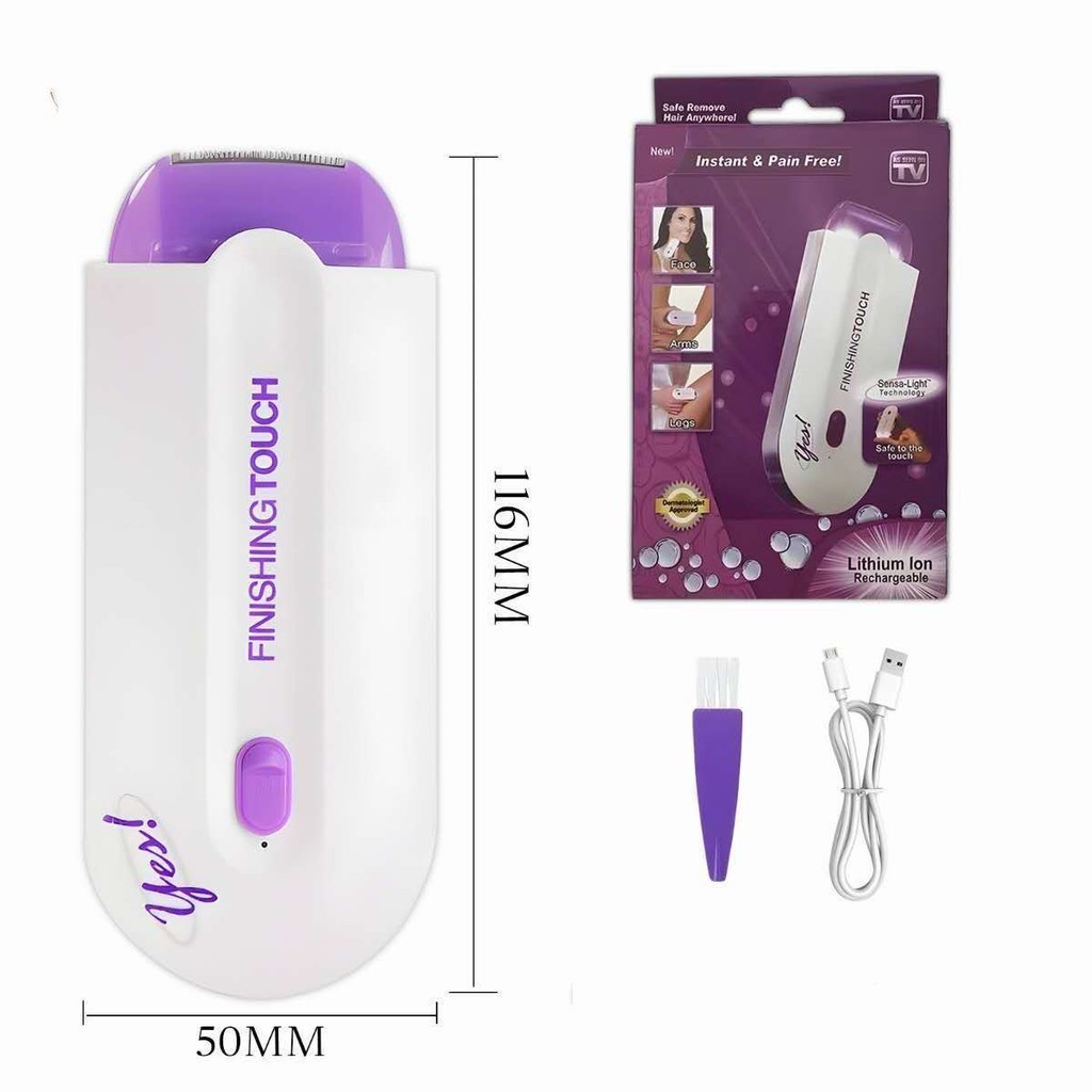 Depilador Elétrico Feminino Recarregável USB
