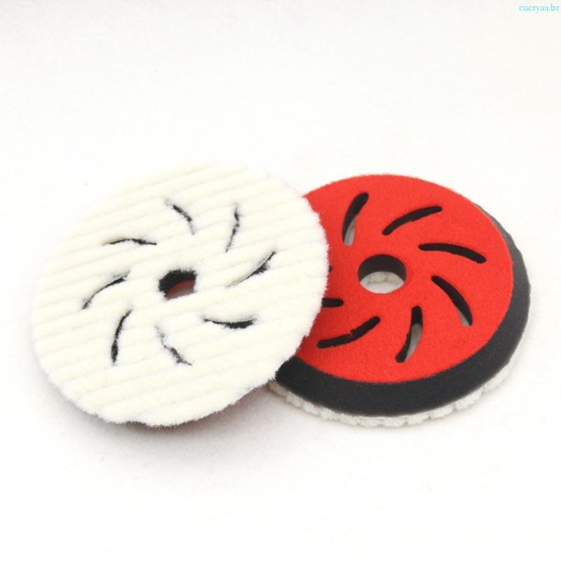 Cucriaa Microfibra Carro Polimento Bonnet Buffer Bonnets Waxers Disco Almofada