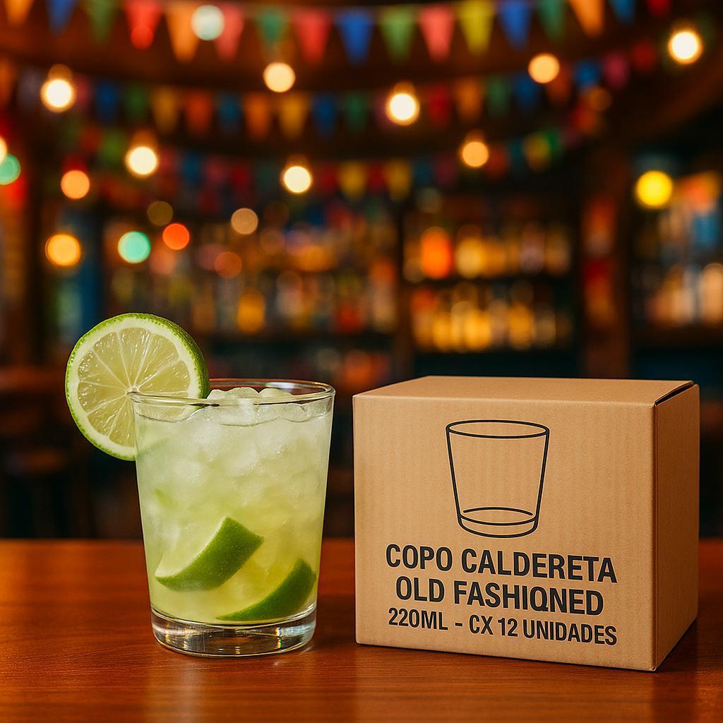 Copo Caldereta Old Fashioned 220Ml - Cx 12 Unidades