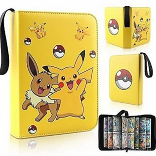 Álbum Zíper Pokemon 400pcs Cartas Slot-Coleções Pasta Livro Cards Pikachu Mewtwo Charizard TCG Bolsa, Presente