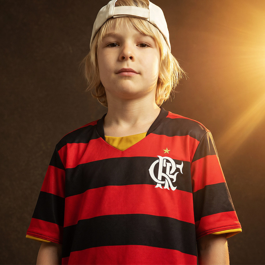 Camisa Flamengo Retrô 2008 Adriano Infantil Oficial
