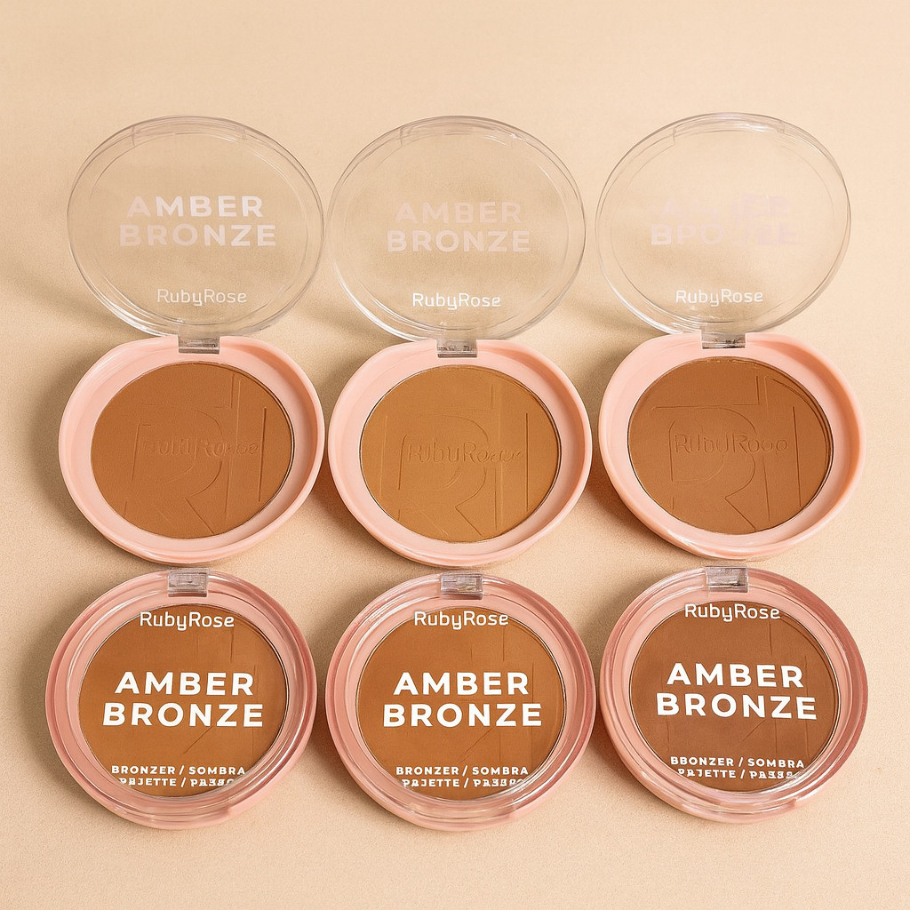 Bronzer Compacto Amber Bronze RUBY ROSE - Linha Rosa