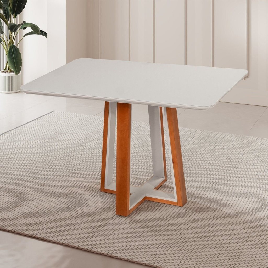 Mesa Sala de Jantar  4 Lugares Madeira Maciça Viena Espresso Móveis