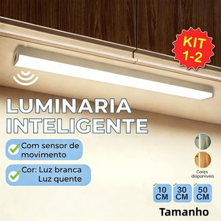 Smart Luminária Inteligente Ultra LED com sensor de movimento sem fio e Recarregável USB …