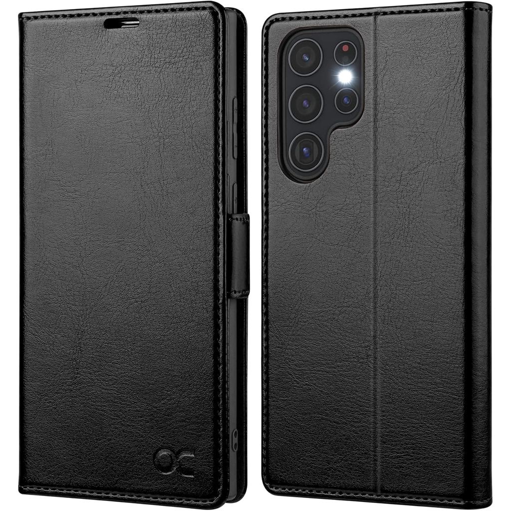 OCASE Compatible with Galaxy S22 Ultra 5G Wallet Case, PU Leather Flip Folio Cas
