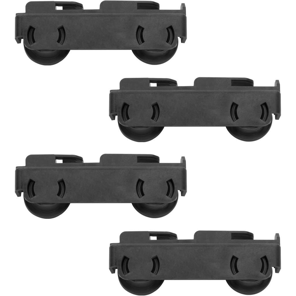 WD28X27241 GE Kit de Suporte e Rodízios para Cesto Inferior de Lava-louças GE, Compatível com os Lados Esquerdo e Direit