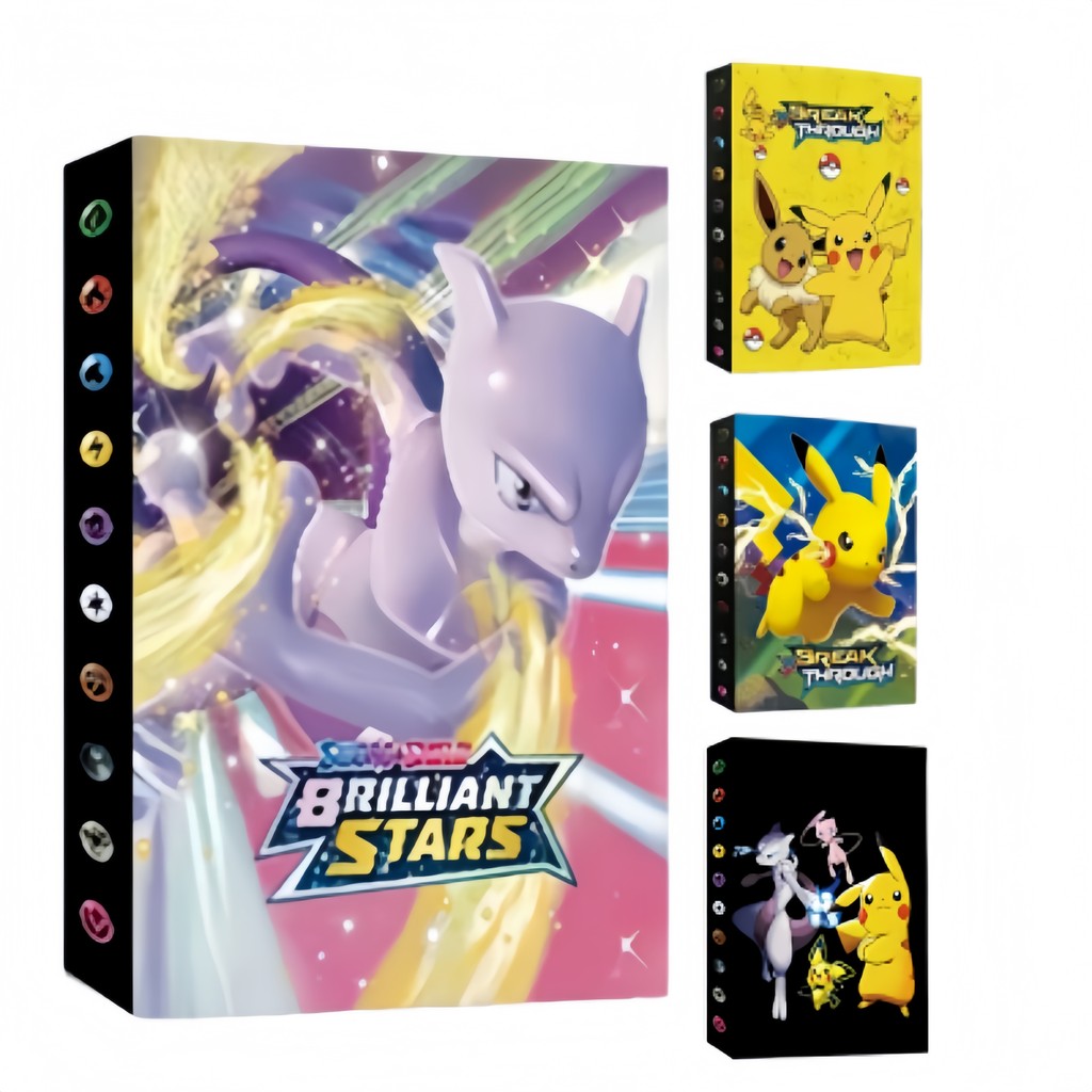 Álbum Pokémon TCG Pikachu - Porta Cartas para 240/400/540 Cartas -Pikachu - Mewtwo Design Exclusivo