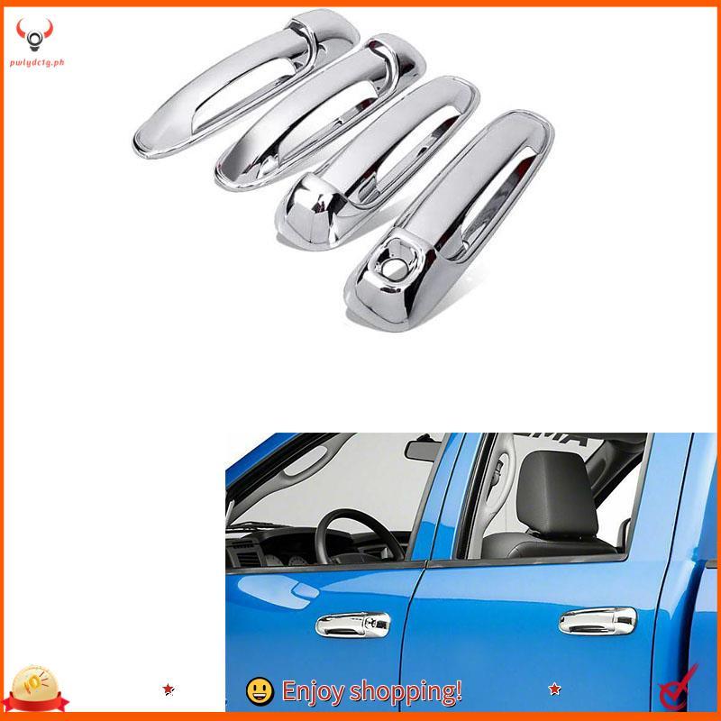 [edwiin77] 8 Pçs/Set ABS Chrome 4 Portas Maçaneta Externa Tampa Guarnições Para 2002-2008 Ram 1500 2500 3500