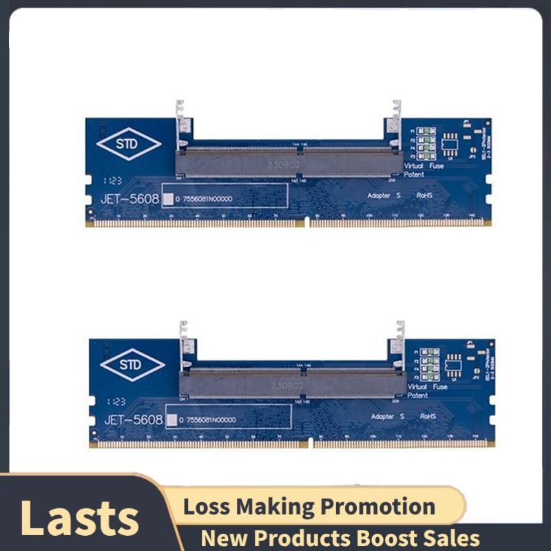 SO-DIMM Para PC Cartão 2 Pcs Laptop Desktop DDR4 Memória RAM Adaptador De Teste
