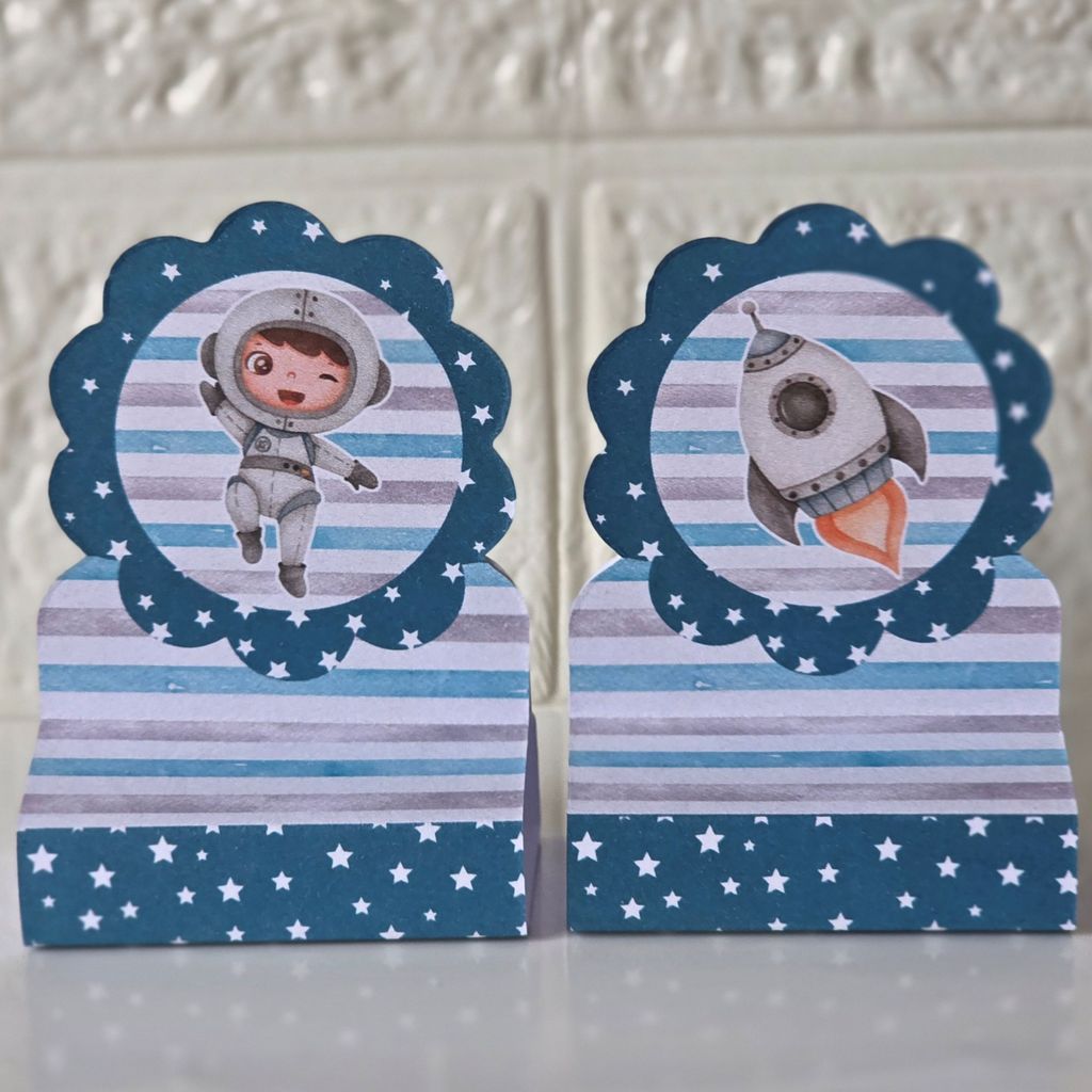 Porta bis duplo Astronauta MENINO 2 - PEGUE E MONTE - kit festa lembrancinhas mimos decoração personalizados