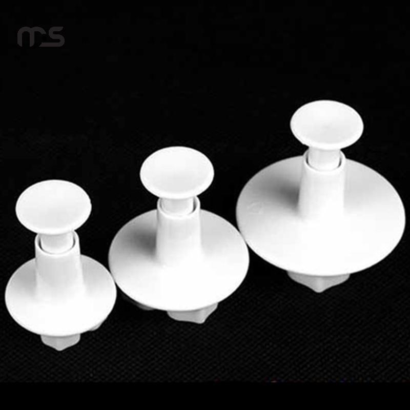 [Macrostars] 3 Peças De Hortênsia fondant Decoração De Bolo sugarcraft Cortador De Êmbolo Molde De Flor [PH]