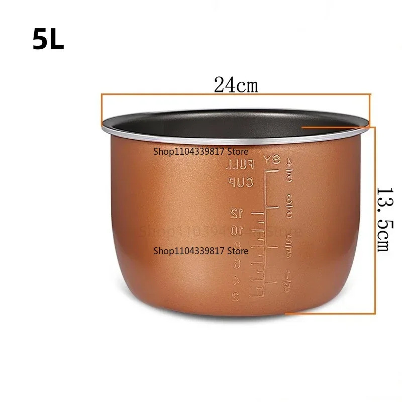 Tigela interna de 5L para panela de pressão elétrica, tigela para multicooker para Redmond RMC-110M