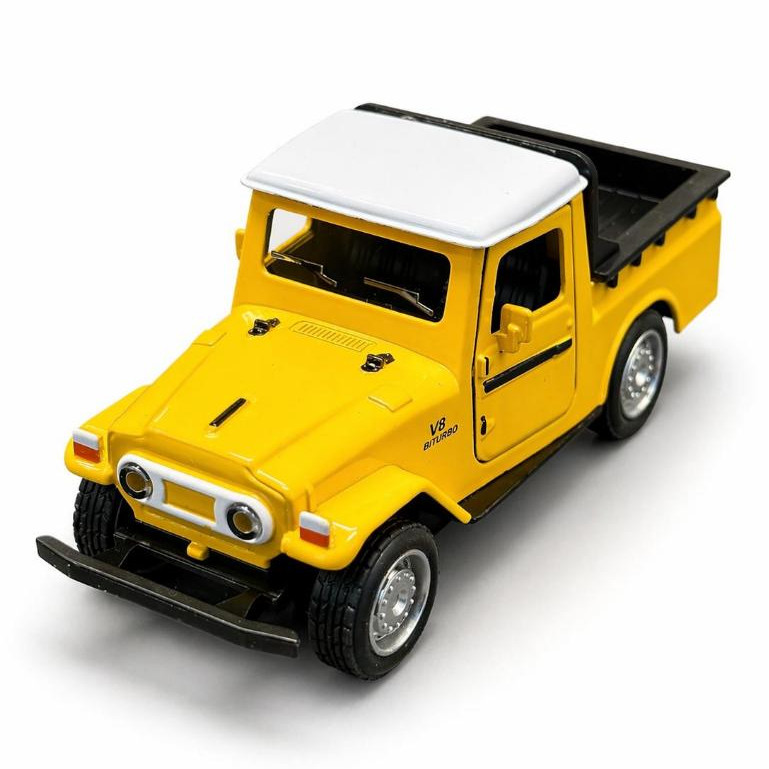 Miniatura Toyota Bandeirante Colecionável – Escala 1:36 | 12cm | Cores Sortidas