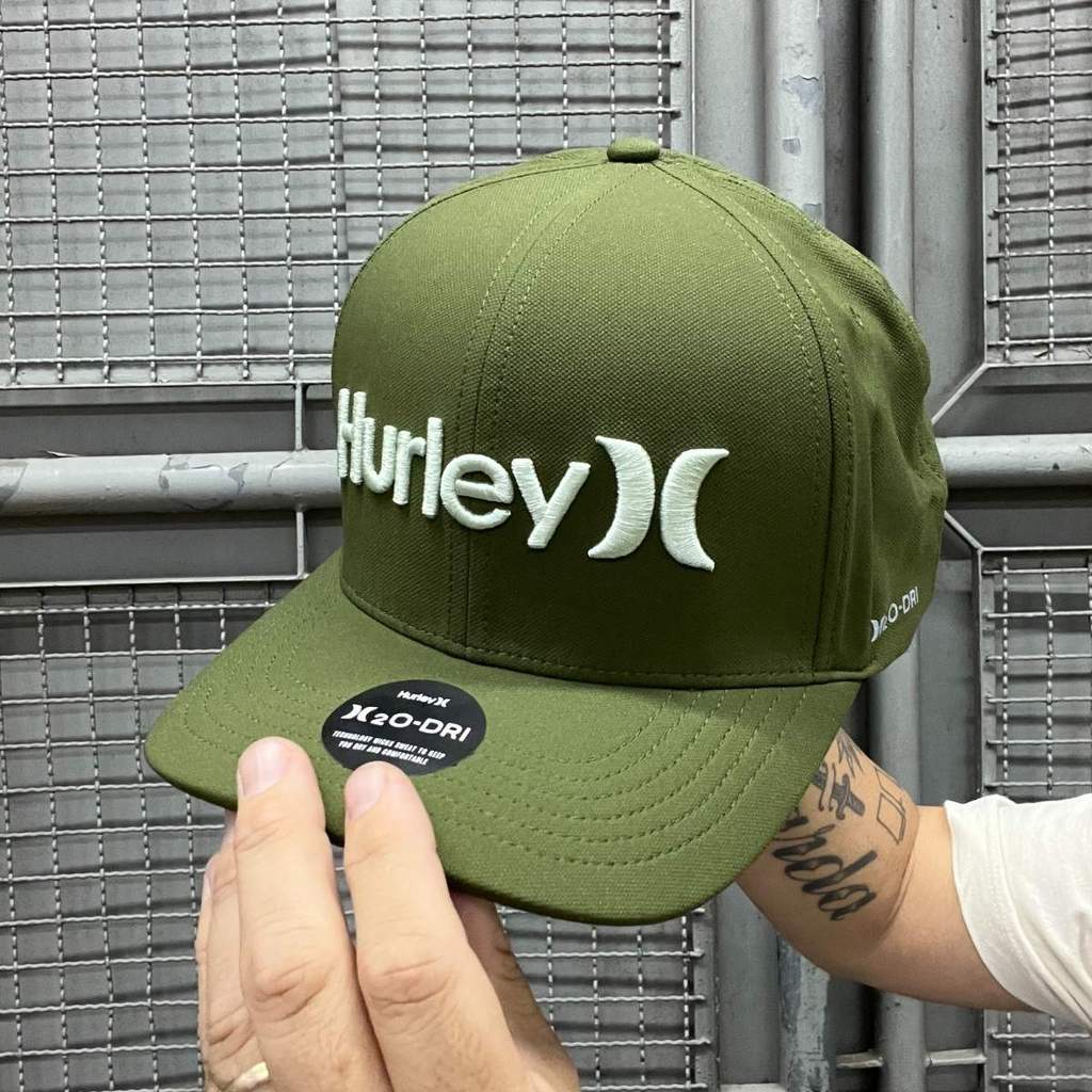 Boné Hurley Snapback One e Only H2O-DRI Militar HYAC0105753