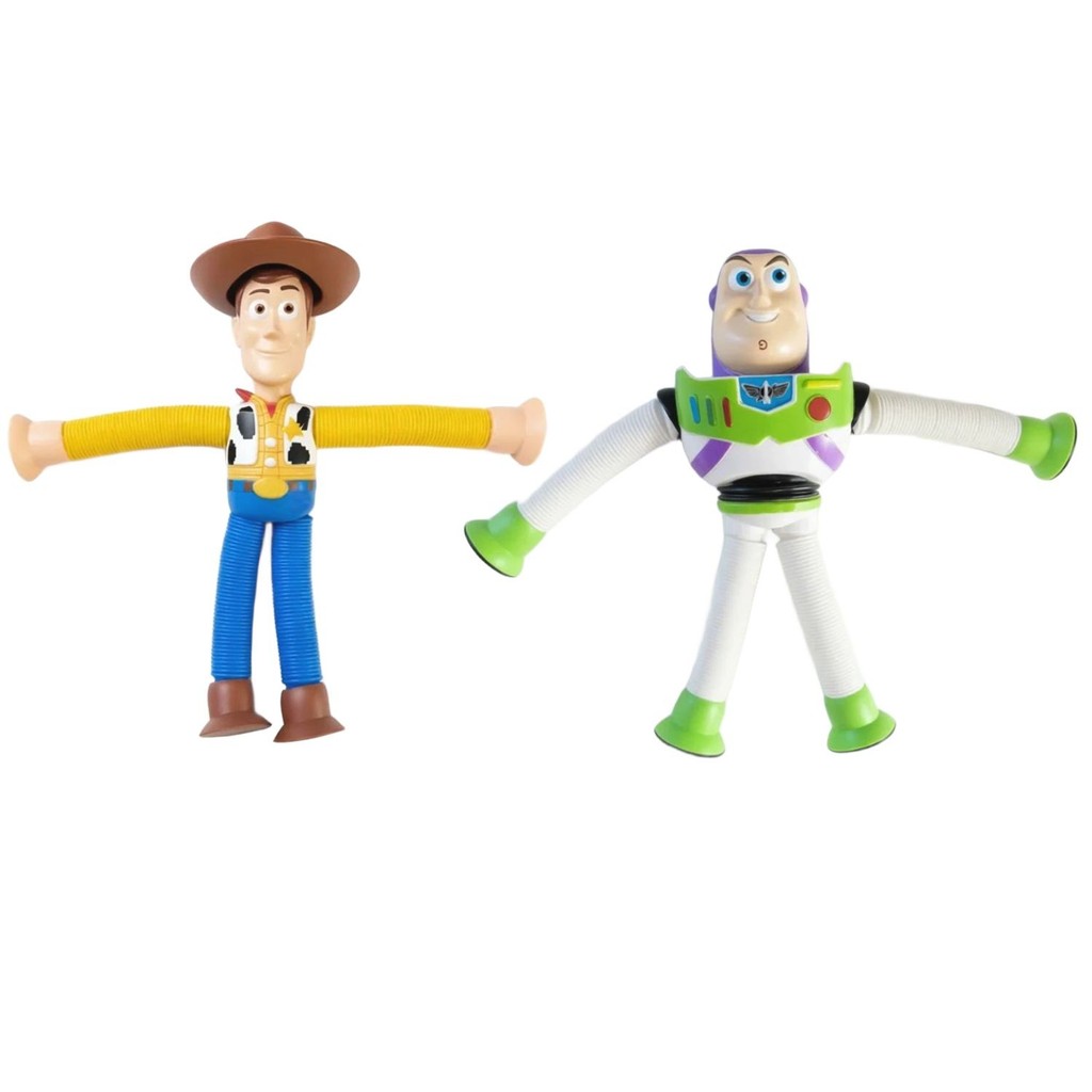 Toy Story 5 - Disney - Personagem Flexivel Esticadinho Toyng - Woody ou Buzz