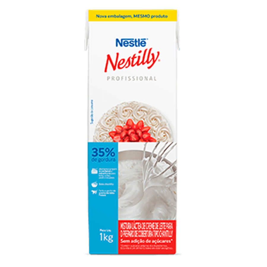 Creme Chantilly Nestilly Profissional 1kg Nestlé