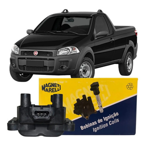 Bobina De Ignição Fiat Strada 1.4 8v Fire Flex 2014 Marelli