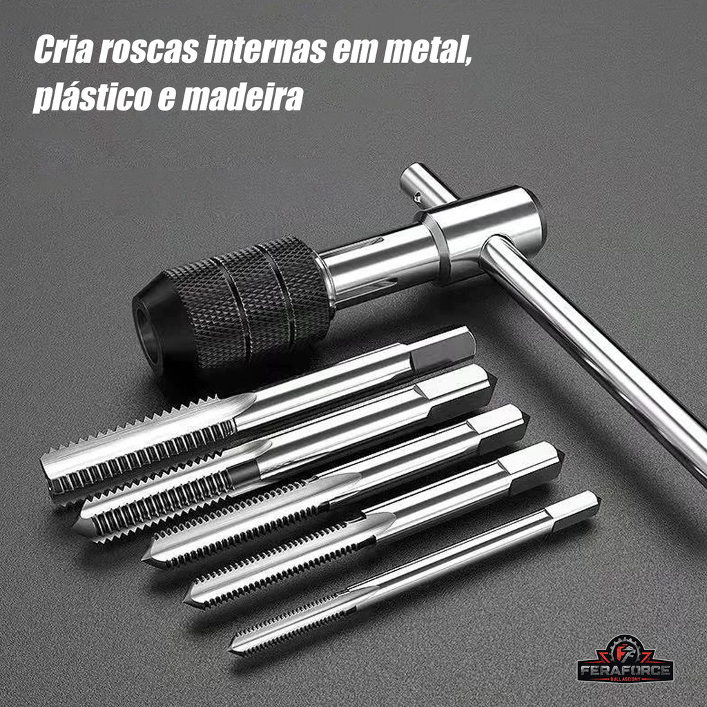 6 Pçs Em Forma De T 3mm-6mm Conjunto De Chave De Torneira Mão Ferramentas De Rosqueamento Máquina Rosca Torção Bit M3/M4