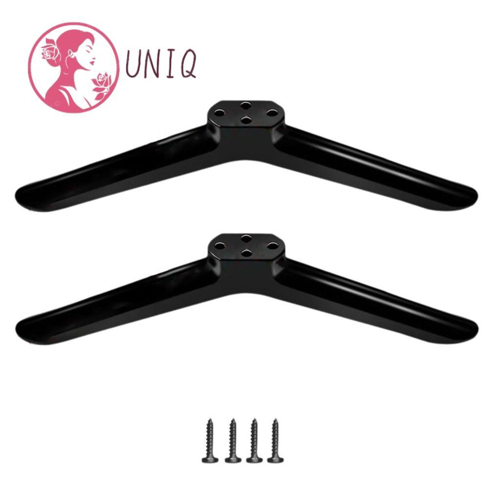 Pernas De Suporte De Base De TV UNIQ , Com Parafusos , Montagem Preto , Quarto De Pé De Mesa De Televisão Universal