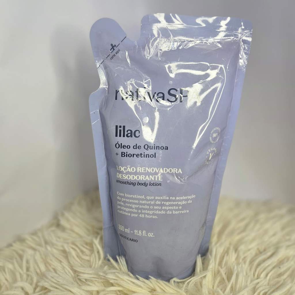 Refil Loção Renovadora Desodorante Hidratante Corporal Nativa Spa Lilac - 350ml