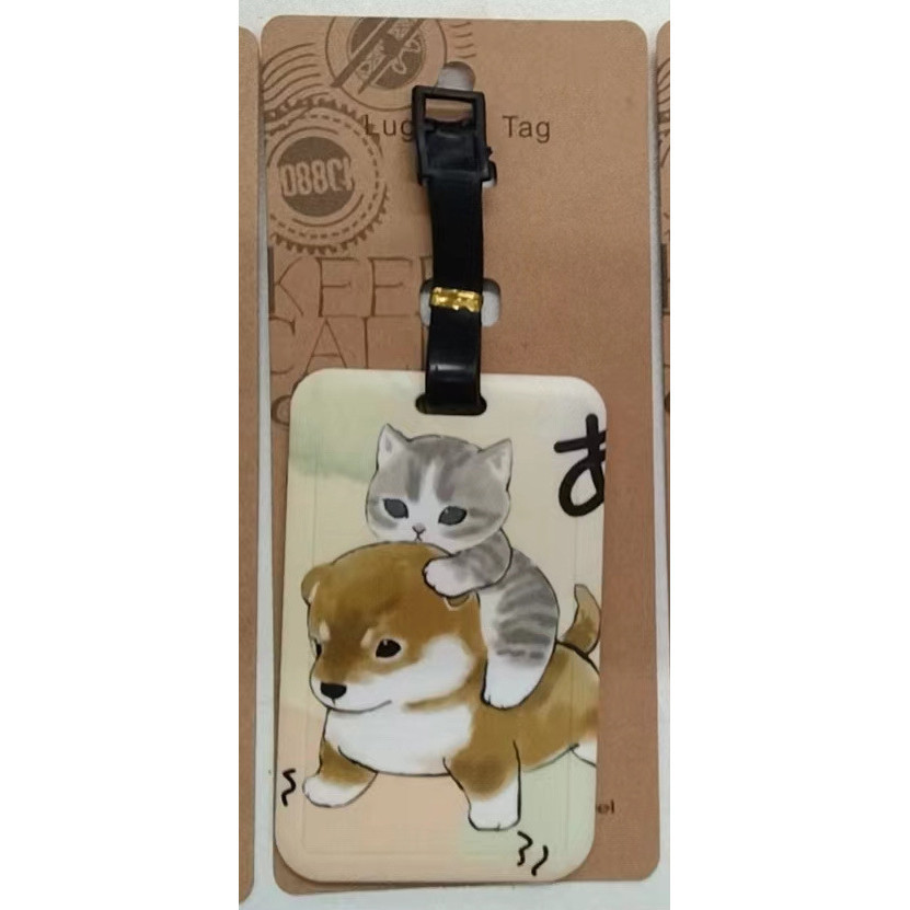 Etiqueta de bagagem Etiqueta de nome Gato Filhote de cachorro Shiba Inu Corgi Etiqueta de bagagem PTEP