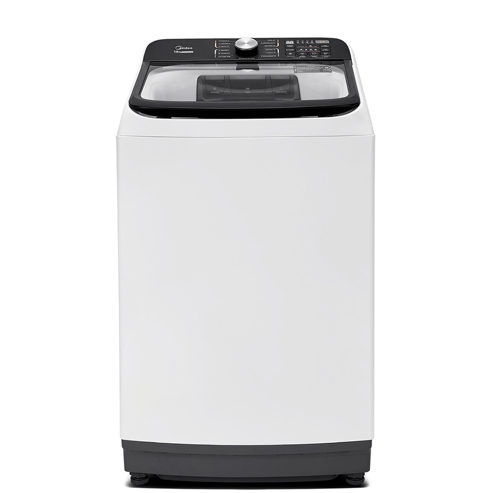 Máquina de Lavar Midea 15Kg MA512W150A/WK04 Wave Agitator Sistema Anti-impacto Branco 110V
