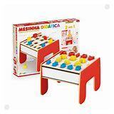 Mesinha Didática 2 em 1 Junges MDF com Formas Educativo Infantil