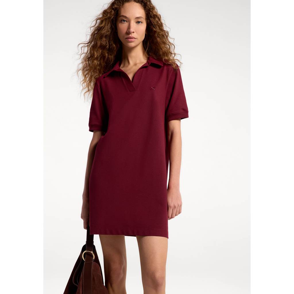 Vestido Polo Em Malha Piquet