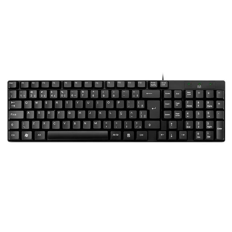 Teclado com fio USB Compacto Preto TC193 / TF100 Multi