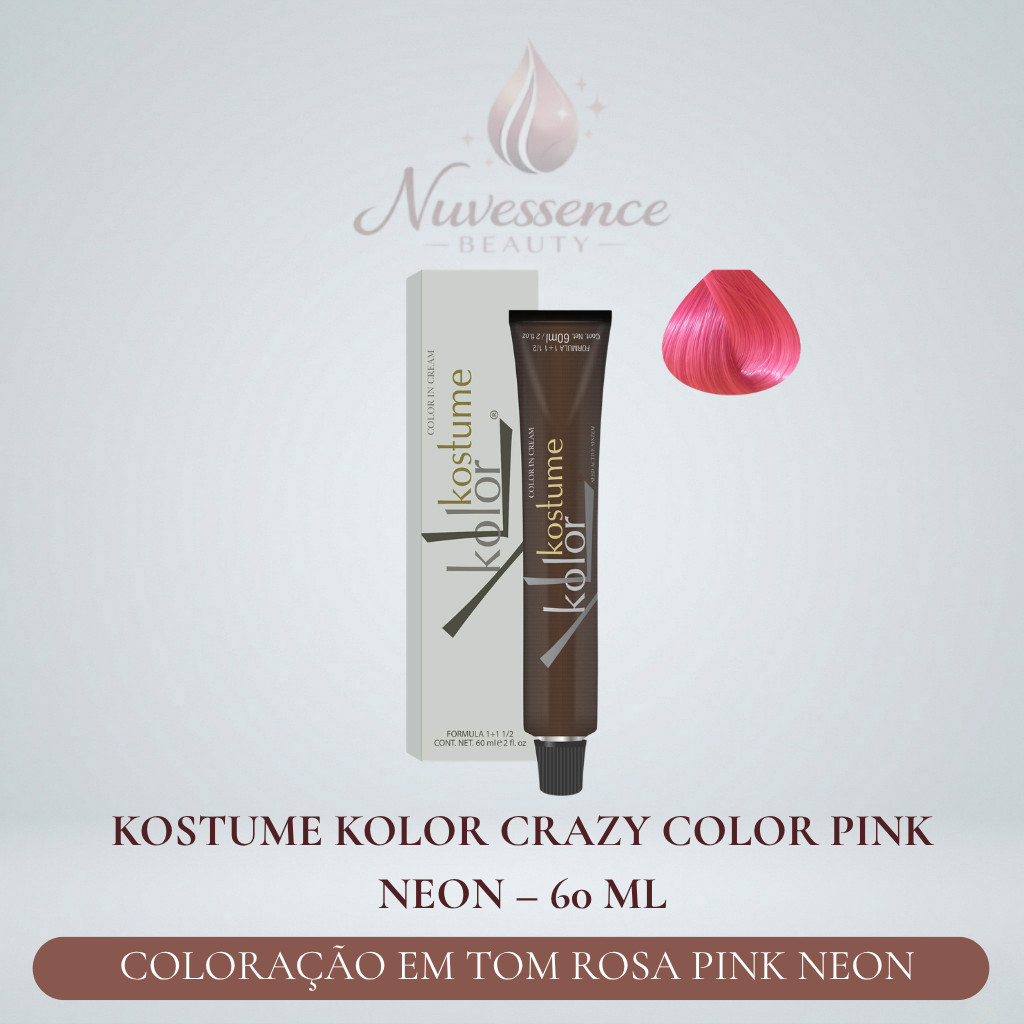 Kostume Crazy Color Pink Neon 60ml | Coloração Fantasia Rosa Neon
