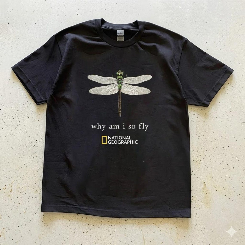 Camiseta Masculina Feminina Estampa Libelula National Geographic T-shirt Unissex Streetwear Envio Imediato