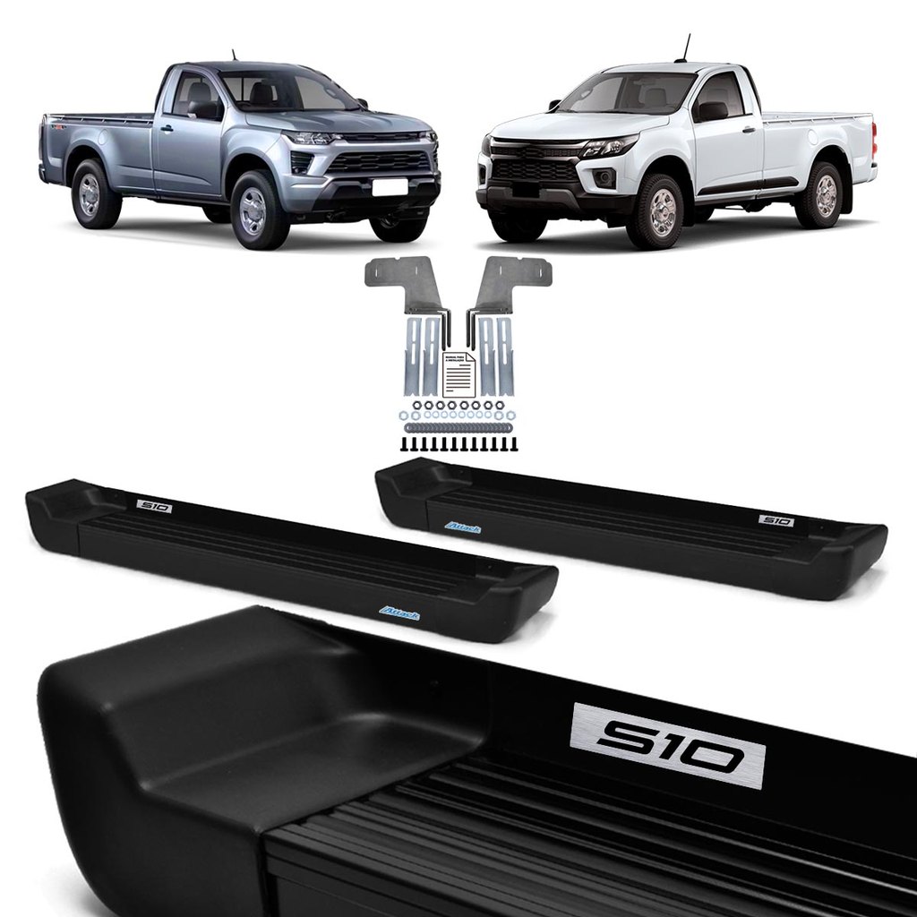 Imagem Estribo Prime S10 2012/... Cabine Simples Preto