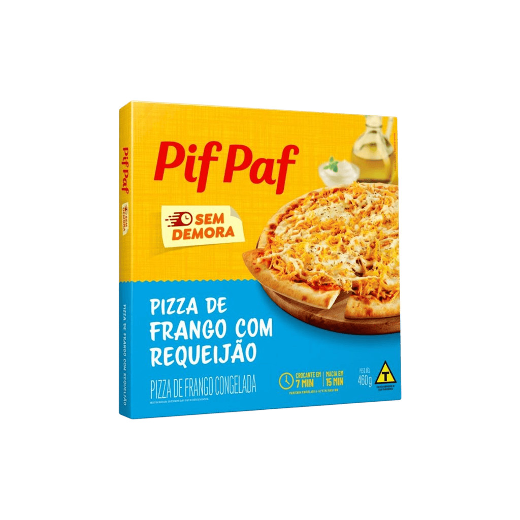 Pizza de Frango com Requeijão Pif Paf