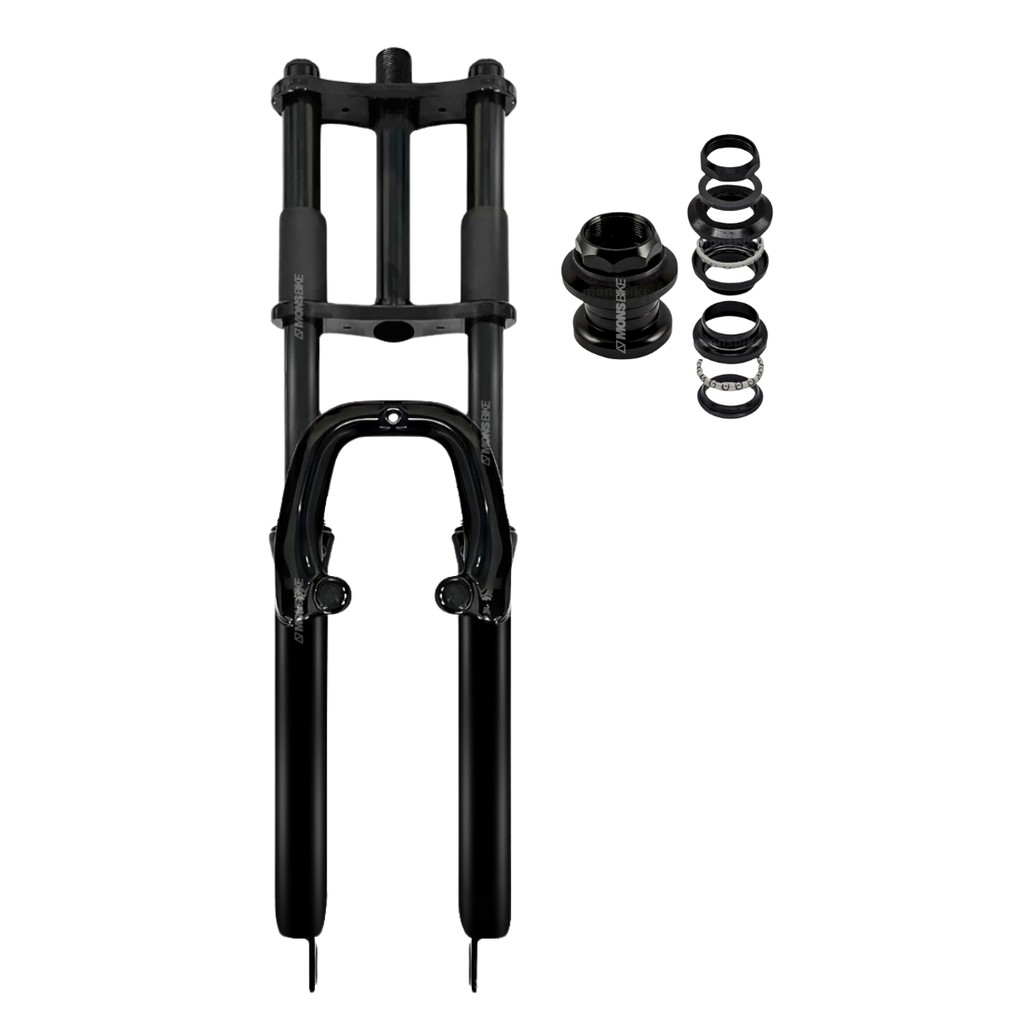 Kit Garfo Suspensão Aro 26 Dois Andares Standard + Caixa de Direção Standard